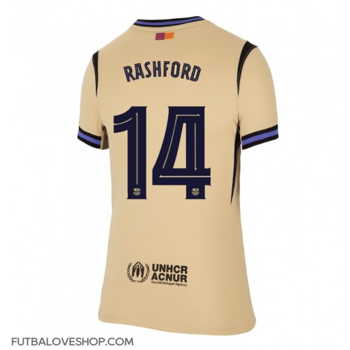 Dres Barcelona Marcus Rashford #14 Preč pre Ženy 2025-26 Krátky Rukáv